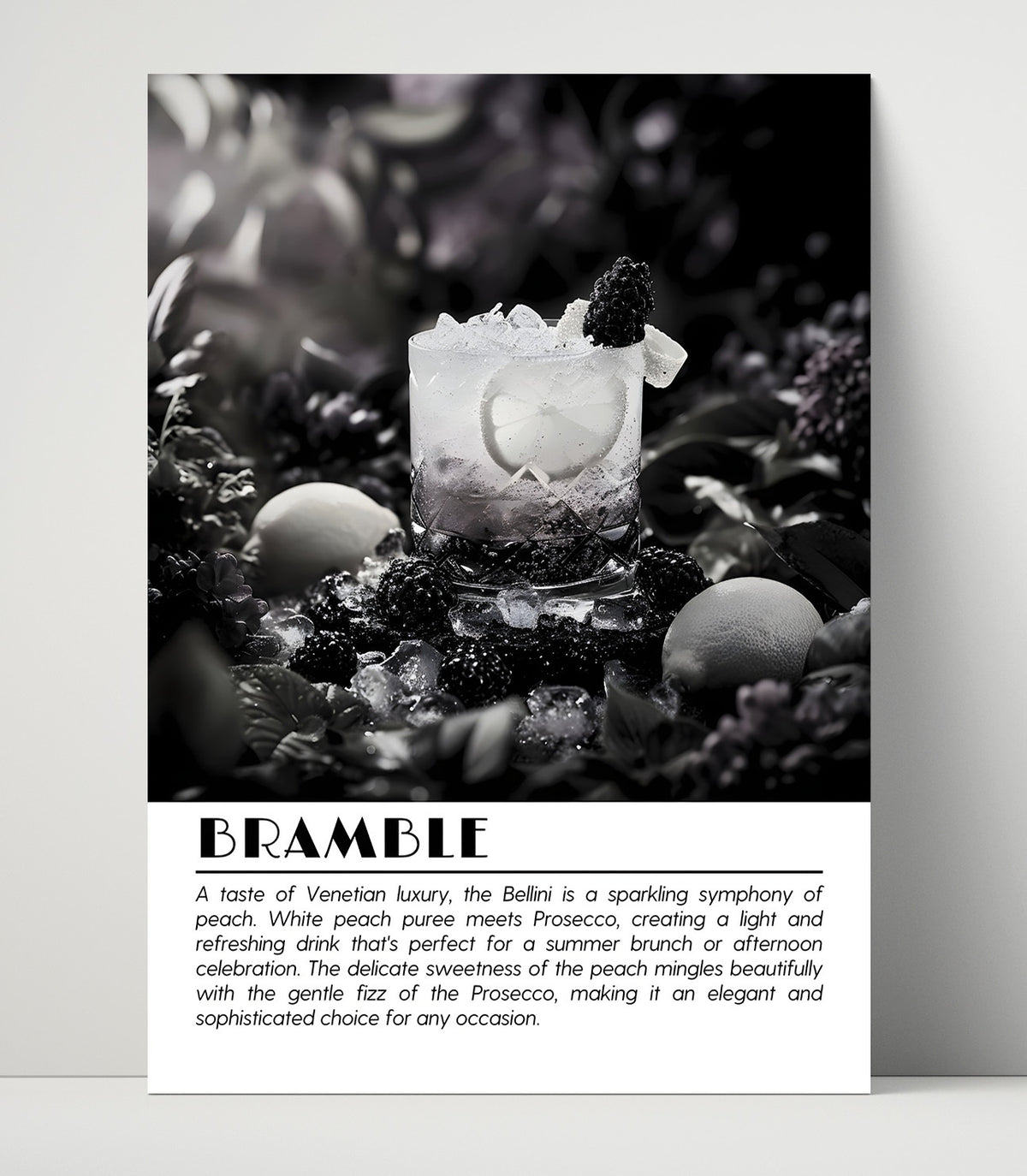 Bramble - Blackberry Garden - Cocktail Definition - 16x20 Unframed Print