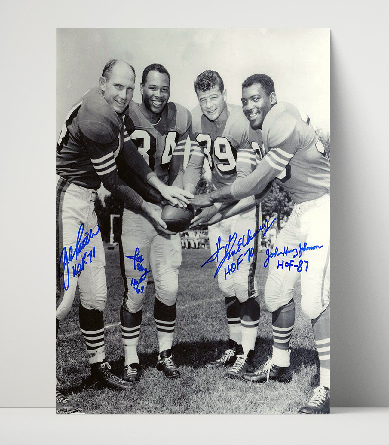 49ers Million Dollar Backfield - Legends United Vintage Football Wall Art - 16x20 Unframed Print football decor