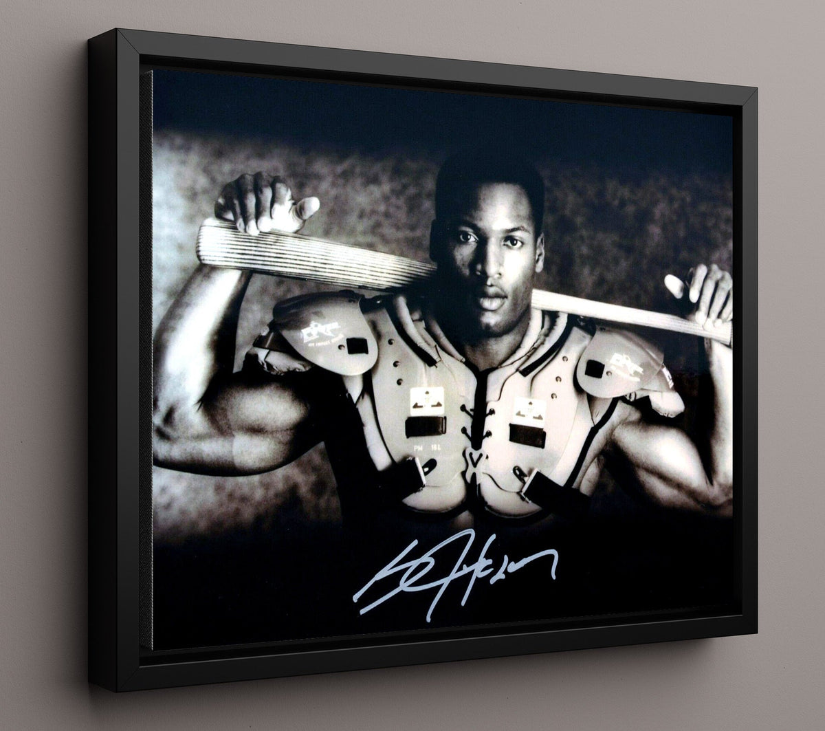Bo Jackson - Los Angeles Football Power Running 8x10 Framed Canvas vintage football wall art
