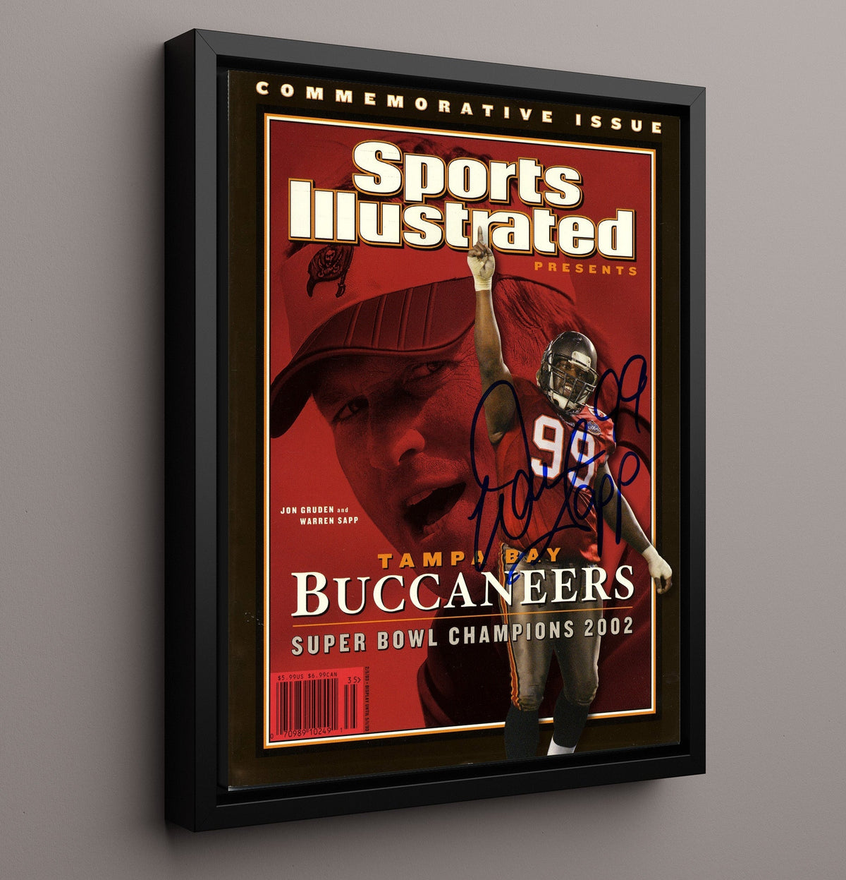 Bucs Super Bowl 2002 - Pirate Pride 8x10 Framed Canvas vintage football wall art