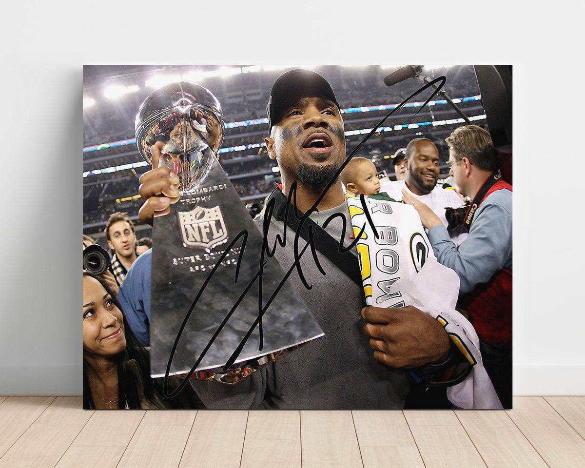 Charles Woodson – Green Bay Football Super Bowl Trophy unframed football poster print
