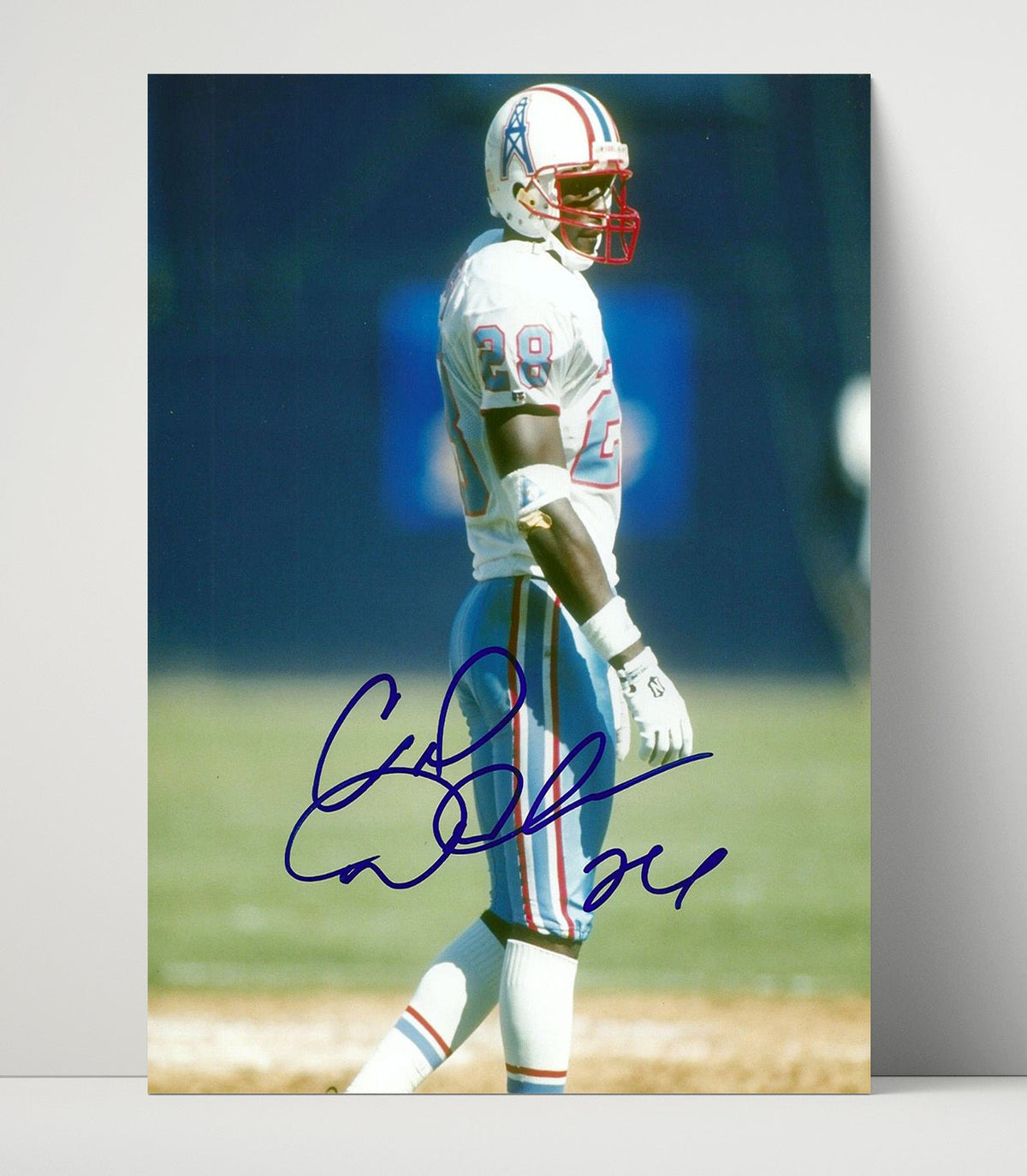 Cris Dishman – Houston Football Oilers Defensive Back Image unframed football poster print