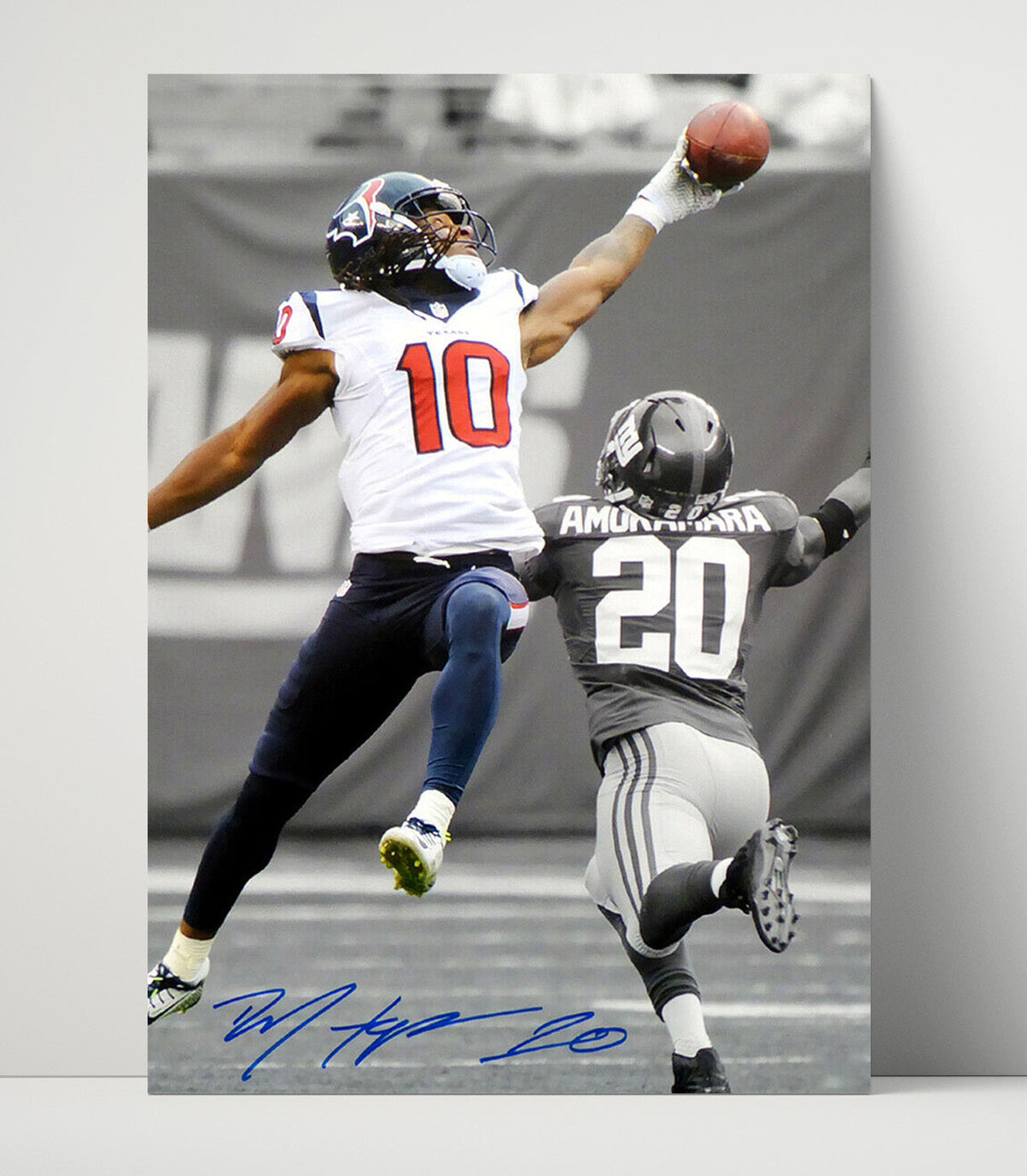 DeAndre Hopkins – Houston Football One-Handed Catch unframed football poster print