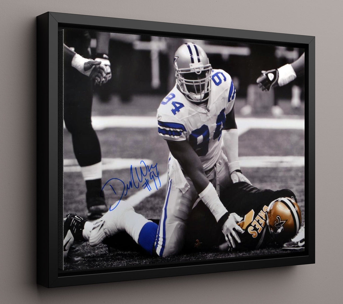 DeMarcus Ware - QB Nightmare 8x10 Framed Canvas vintage football wall art