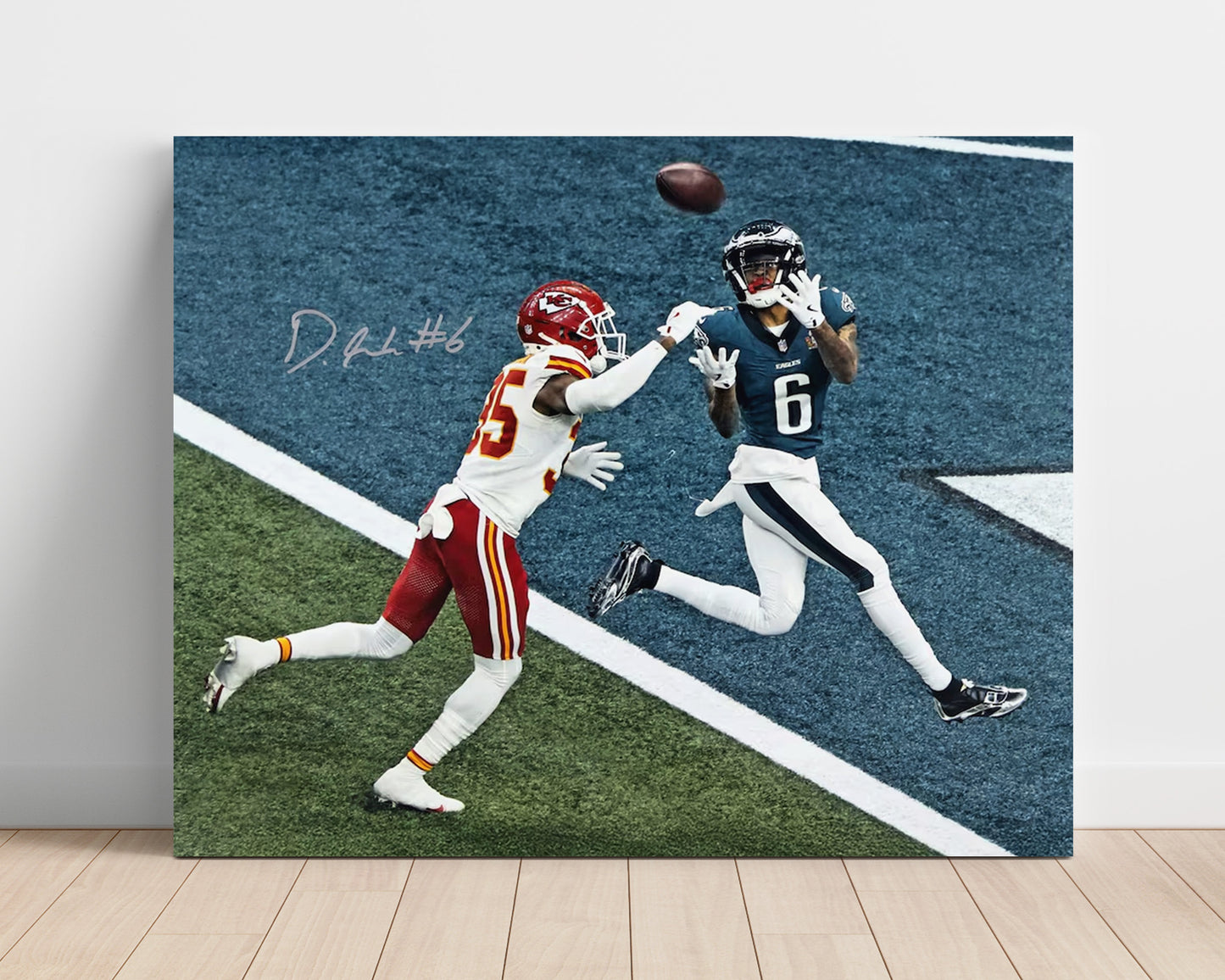 Devonta Smith - Super Bowl Champion Football Wall Art - football wall art print