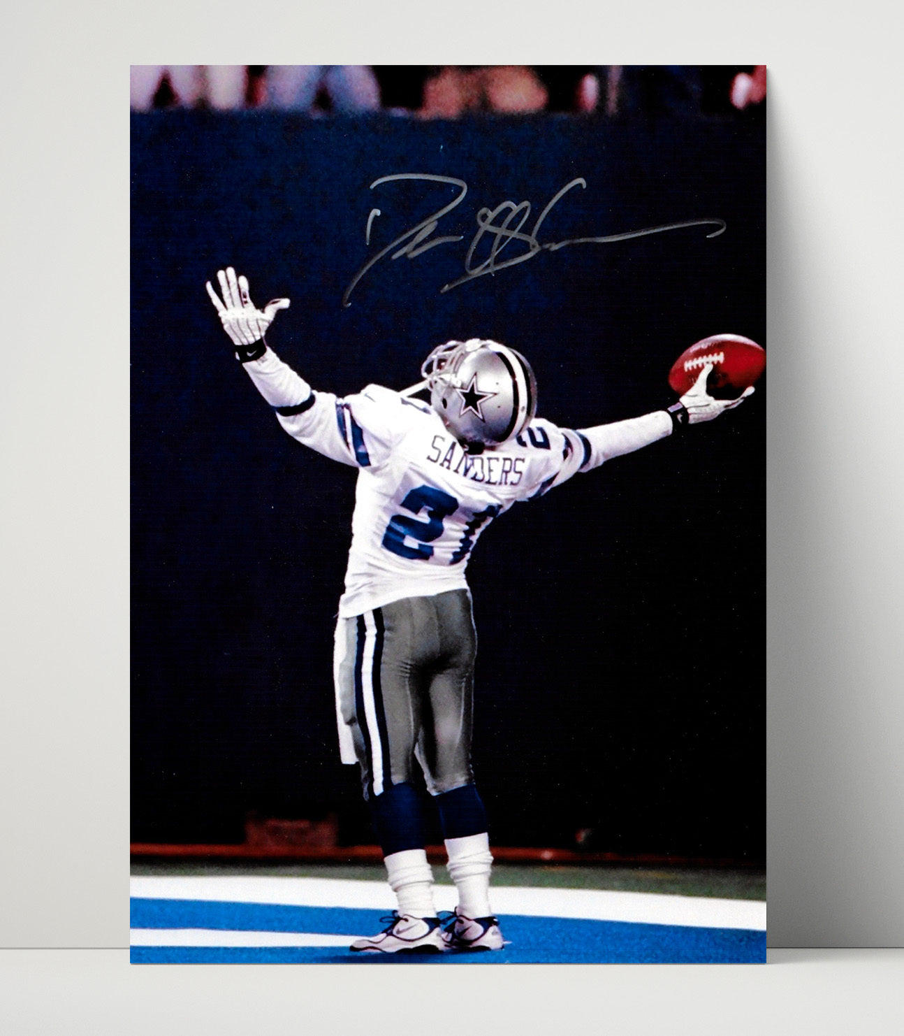 Deion Sanders - Showtime Swagger Football Wall Art - football wall art print