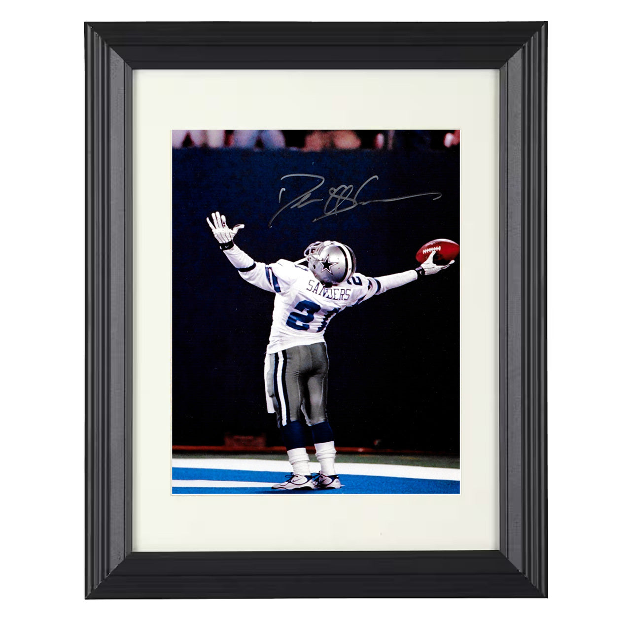 Deion Sanders – Showtime Swagger Image – 8x10 black beveled framed football wall art