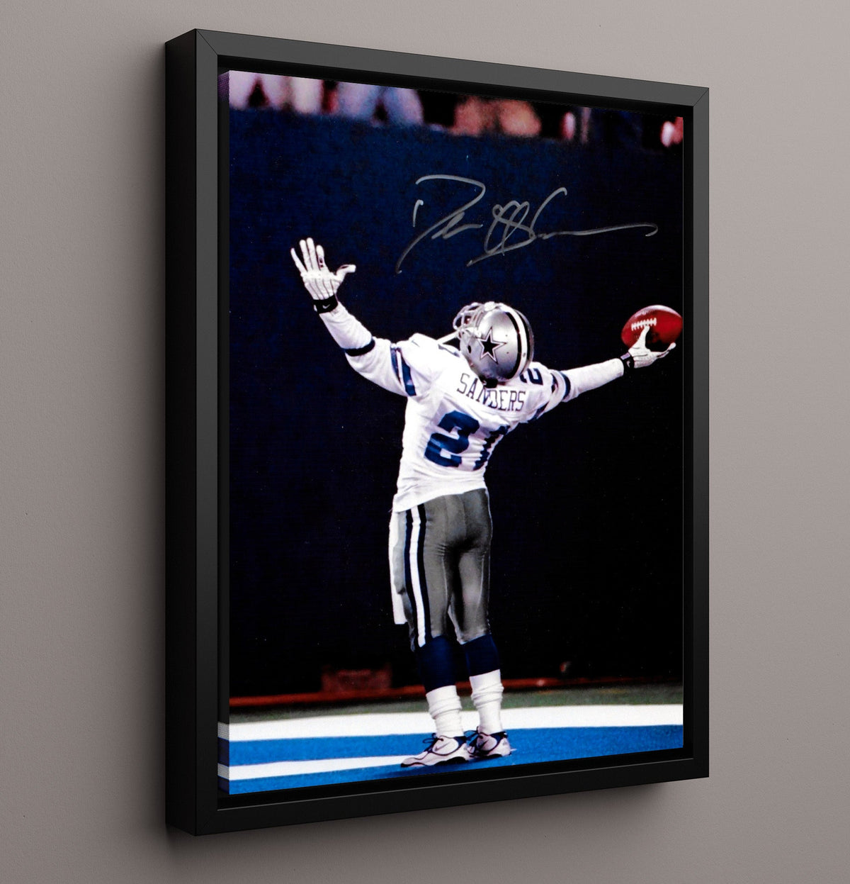 Deion Sanders - Showtime Swagger 8x10 Framed Canvas vintage football wall art