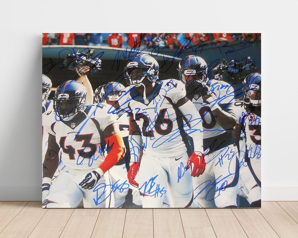 Denver Football Team – 2016 Championship Defense Celebration unframed football poster print