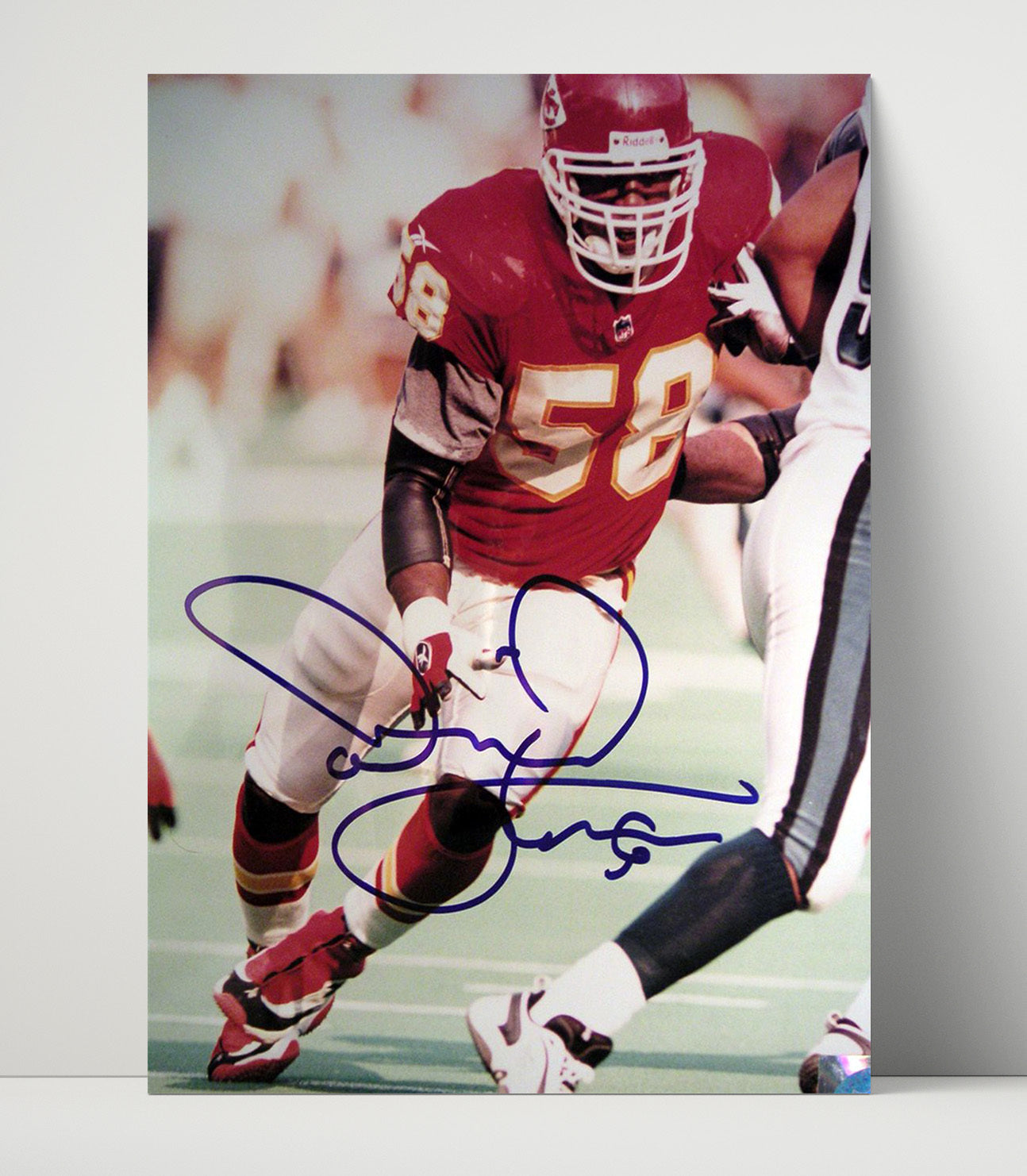 Derrick Thomas - Kansas City football Pass Rush Action 1999 Vintage Football Wall Art - 16x20 Unframed Print football decor