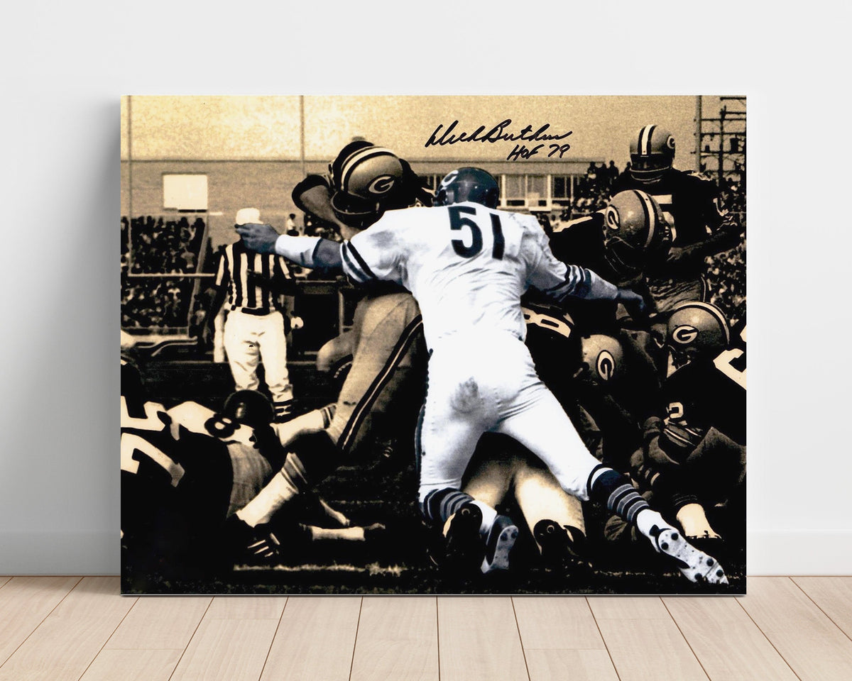Dick Butkus – Chicago Football Defense Tackle 1960s unframed football poster print