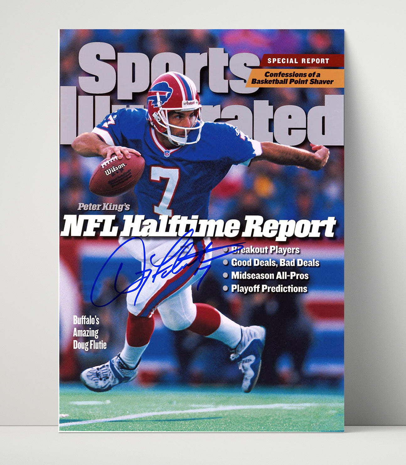 Doug Flutie - Halftime Magic Football Wall Art - football wall art print