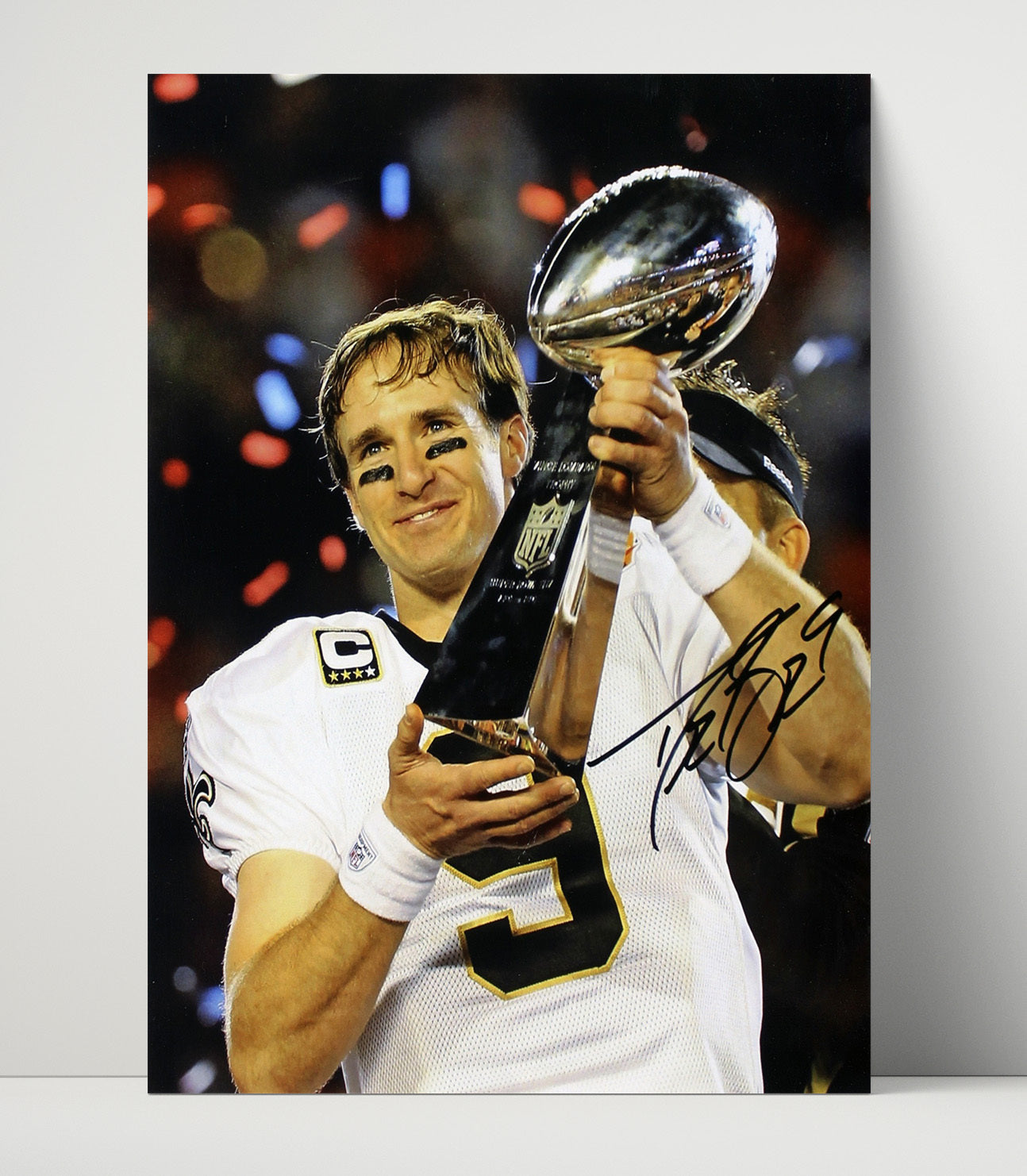 Drew Brees - Who Dat Glory Football Wall Art - football wall art print