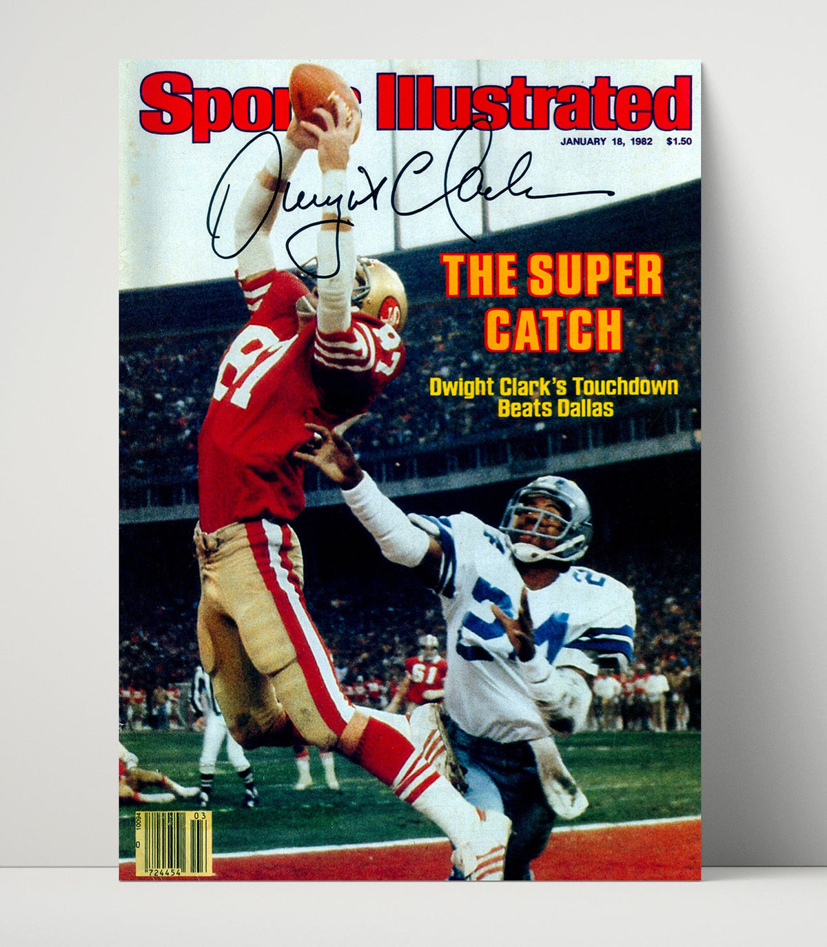 Dwight Clark – The Catch of Ages Image unframed football poster print