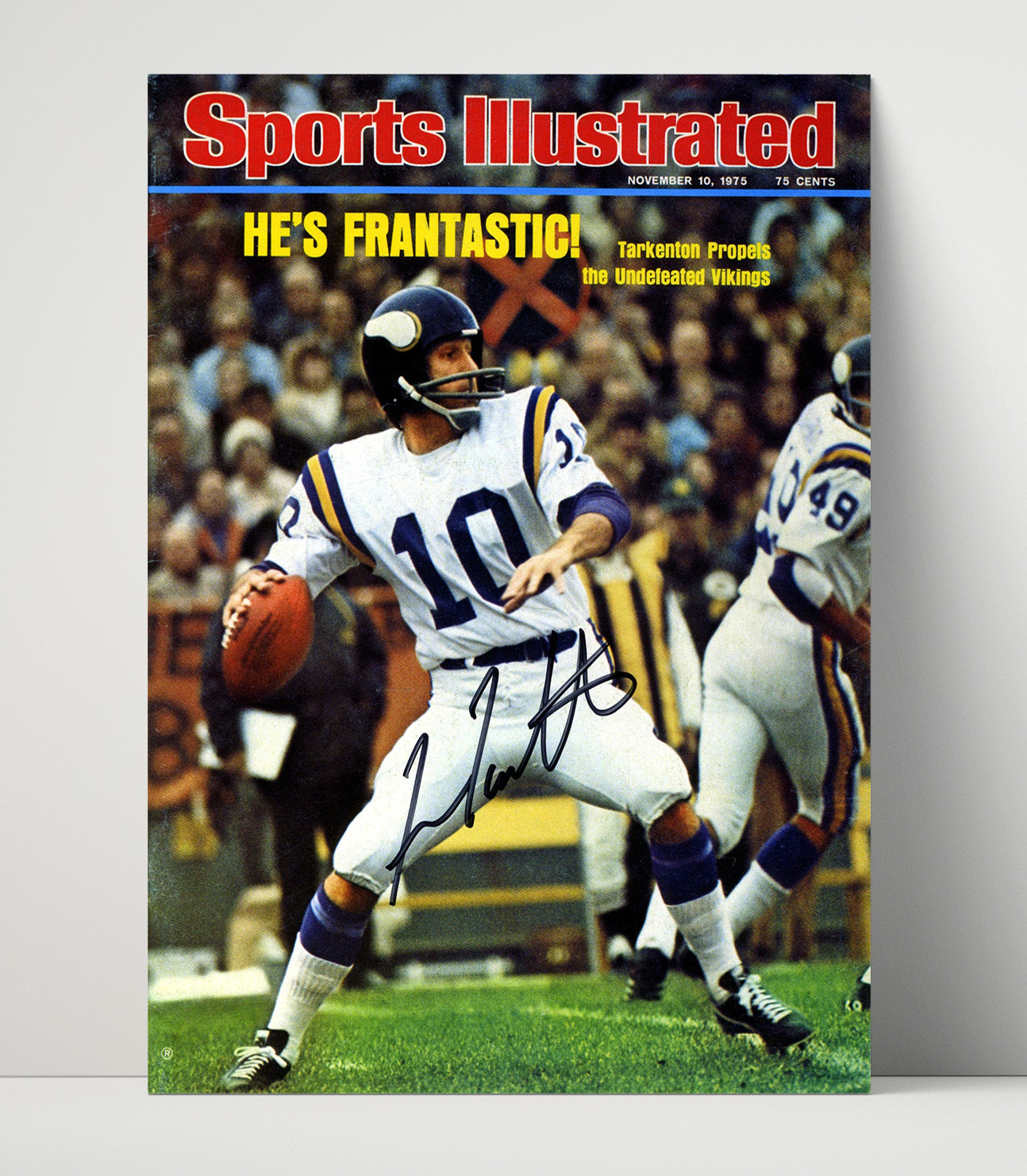 Fran Tarkenton Frantastic - Viking Magic Football Wall Art - football wall art print