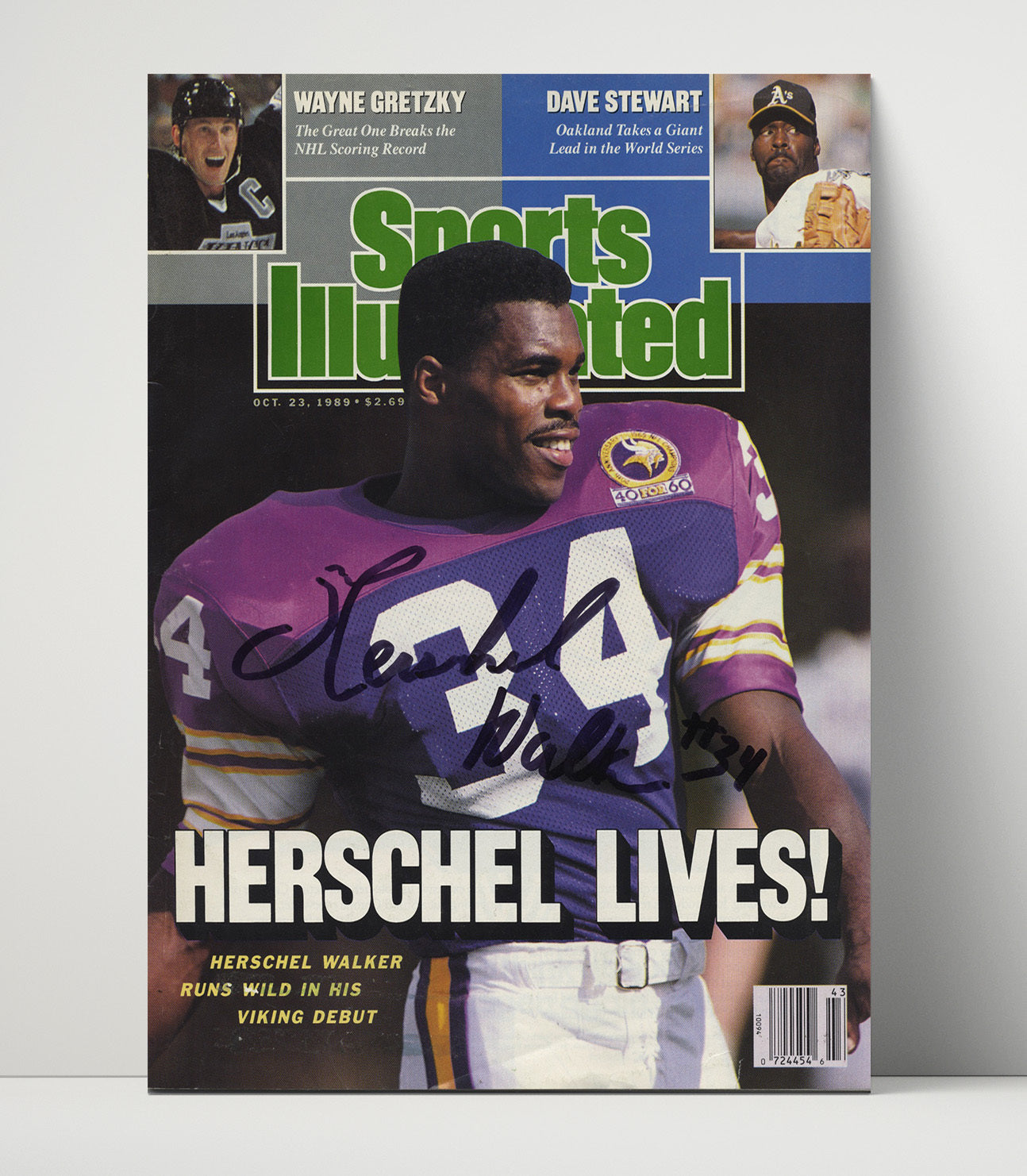 Herschel Walker - Minnesota football Herschel Lives SI Cover 1989 Vintage Football Wall Art - 16x20 Unframed Print football decor