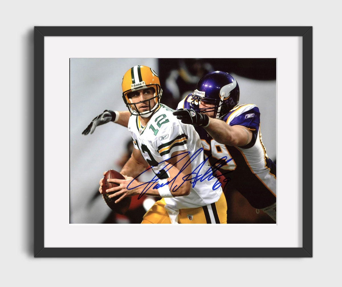 Jared Allen - Sack Master - Vintage Football Wall Art - Football Framed Print