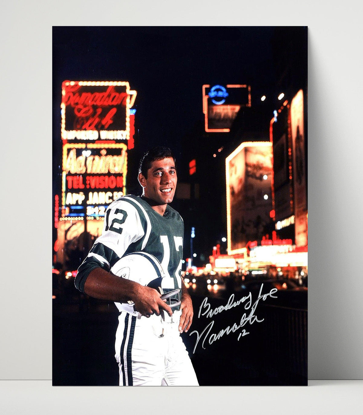Joe Namath – Broadway Joe Close-Up unframed football poster print