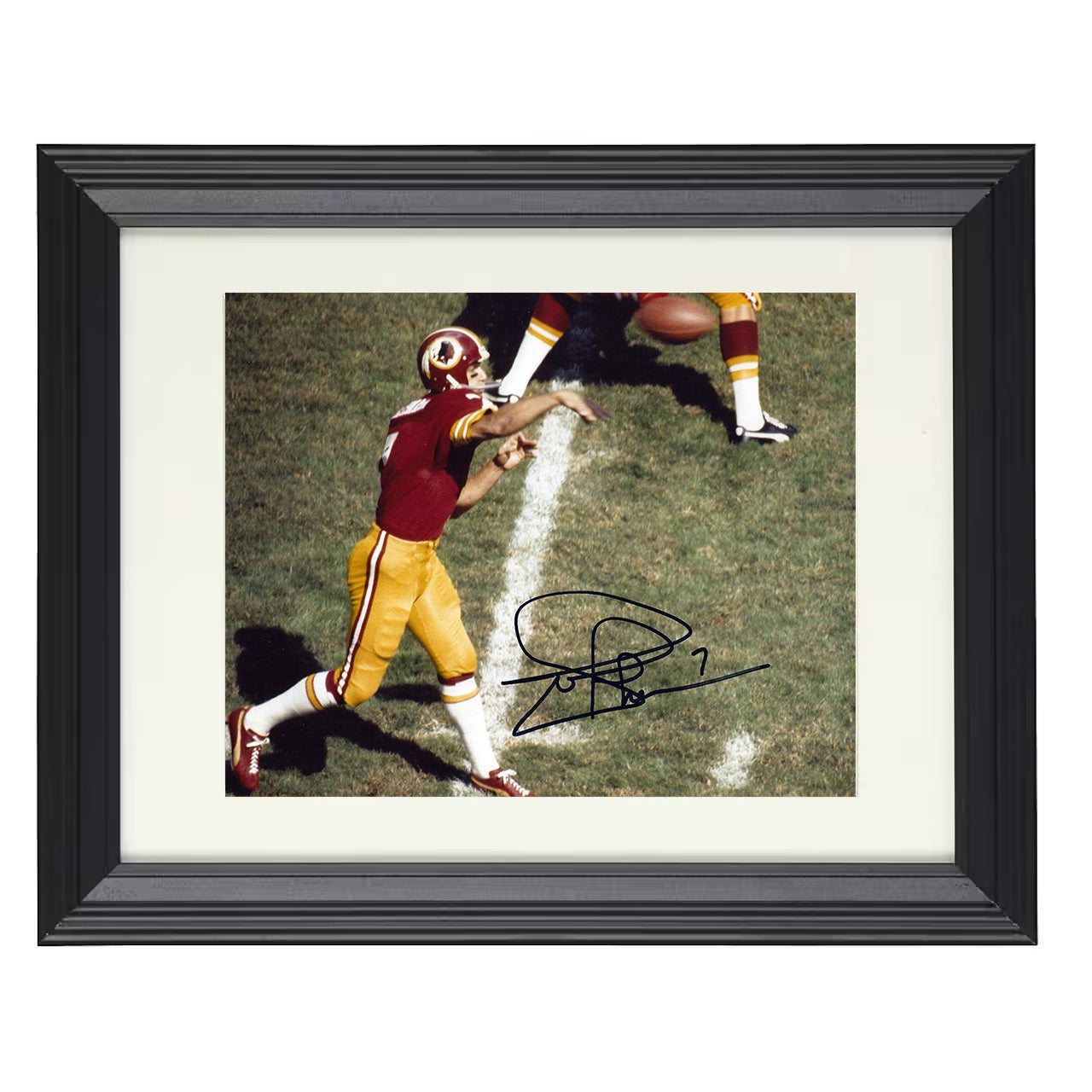Joe Theismann – Classic Release – 8x10 black beveled framed football wall art