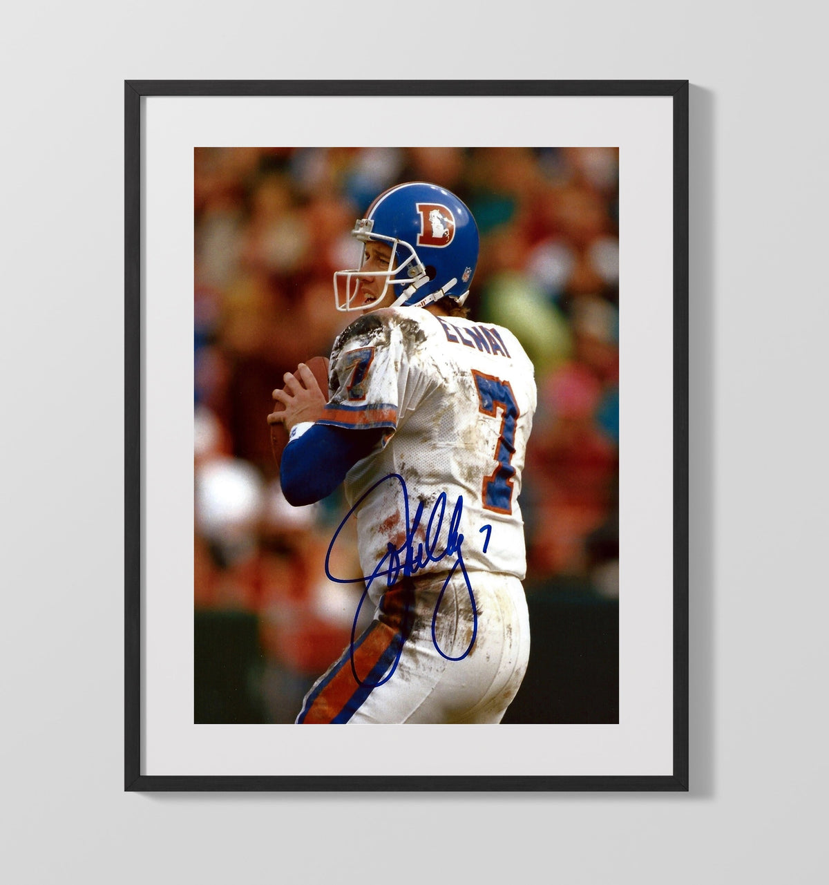 John Elway - Mile High Legend - Vintage Football Wall Art - Football Framed Print