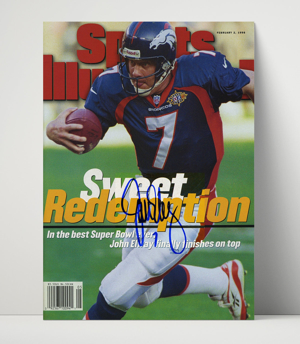 John Elway Redemption – Sweet Victory Image unframed football poster print