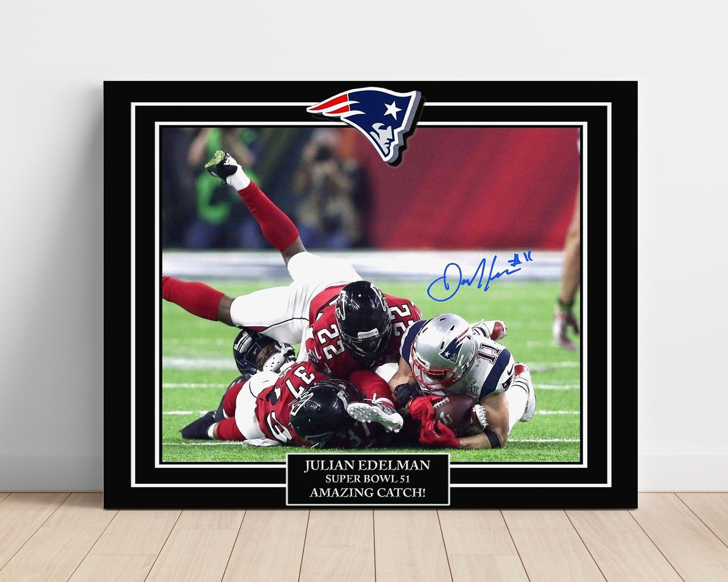 Julian Edelman Patriots - Super Bowl Catch Football Wall Art - football wall art print