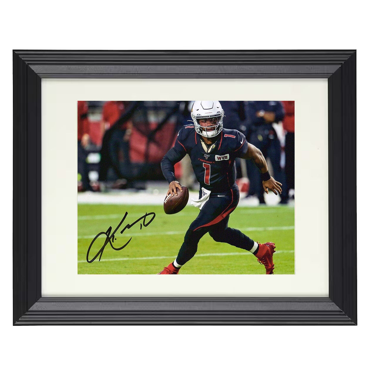 Kyler Murray – Dual Threat QB – 8x10 black beveled framed football wall art