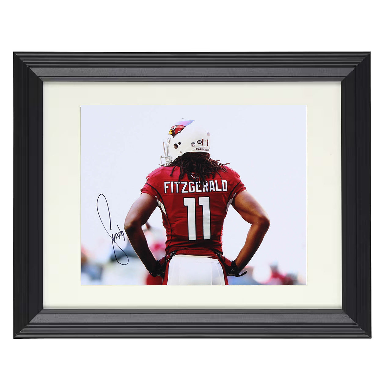 Larry Fitzgerald – Cardinal Legend – 8x10 black beveled framed football wall art