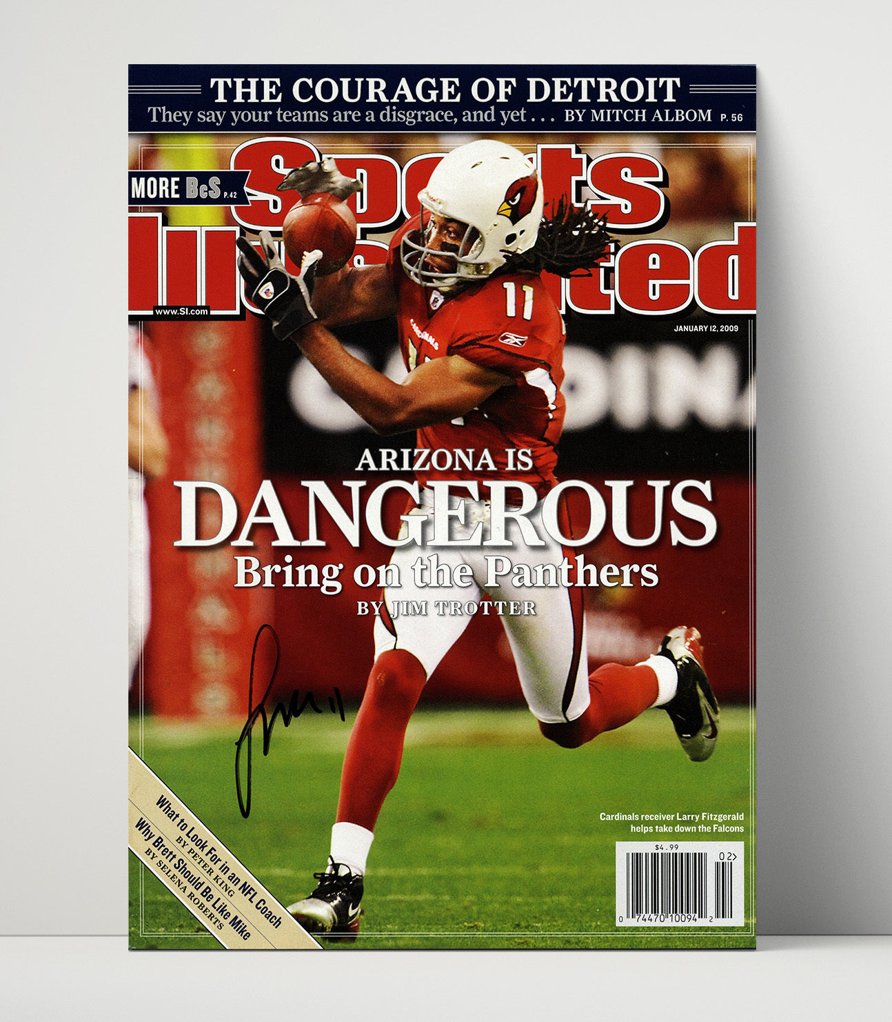 Larry Fitzgerald Dangerous - Sticky Hands Football Wall Art - football wall art print