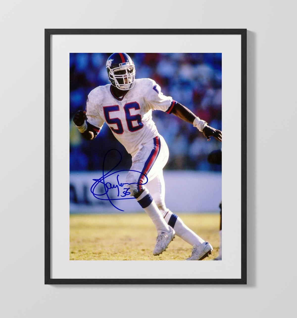 Lawrence Taylor - LT Fear Factor - Vintage Football Wall Art - Football Framed Print
