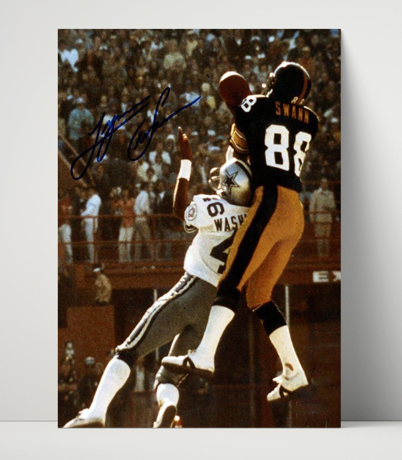 Lynn Swann - Pittsburgh Football Leaping Catch Super Bowl X 1976 Football Wall Art - football wall art print