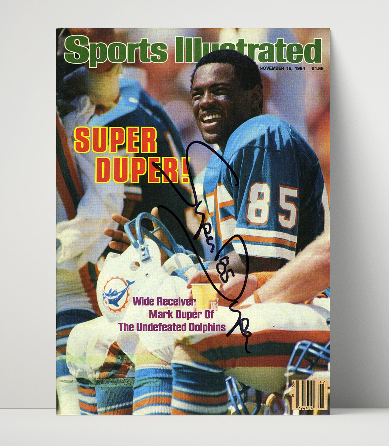 Mark Duper - Miami Football Super Duper Feature 1984 SI Cover Football Wall Art - football wall art print