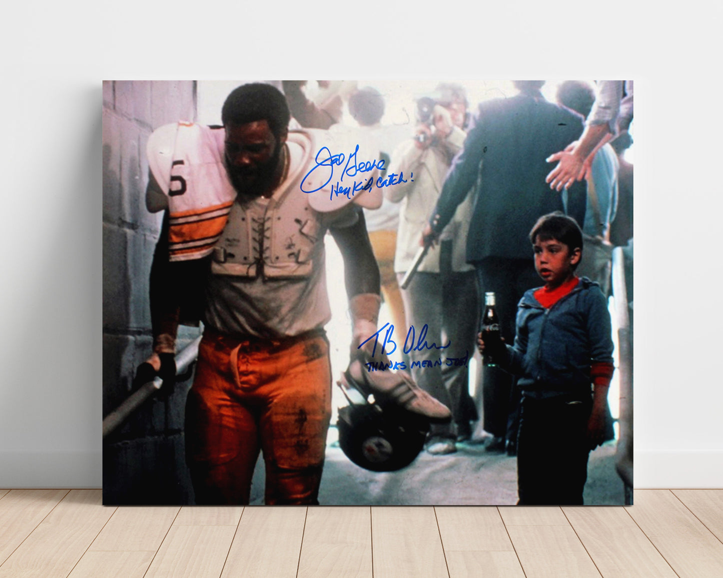 Mean Joe Greene - Hey Kid Coca-Cola Vintage Football Wall Art - 16x20 Unframed Print football decor