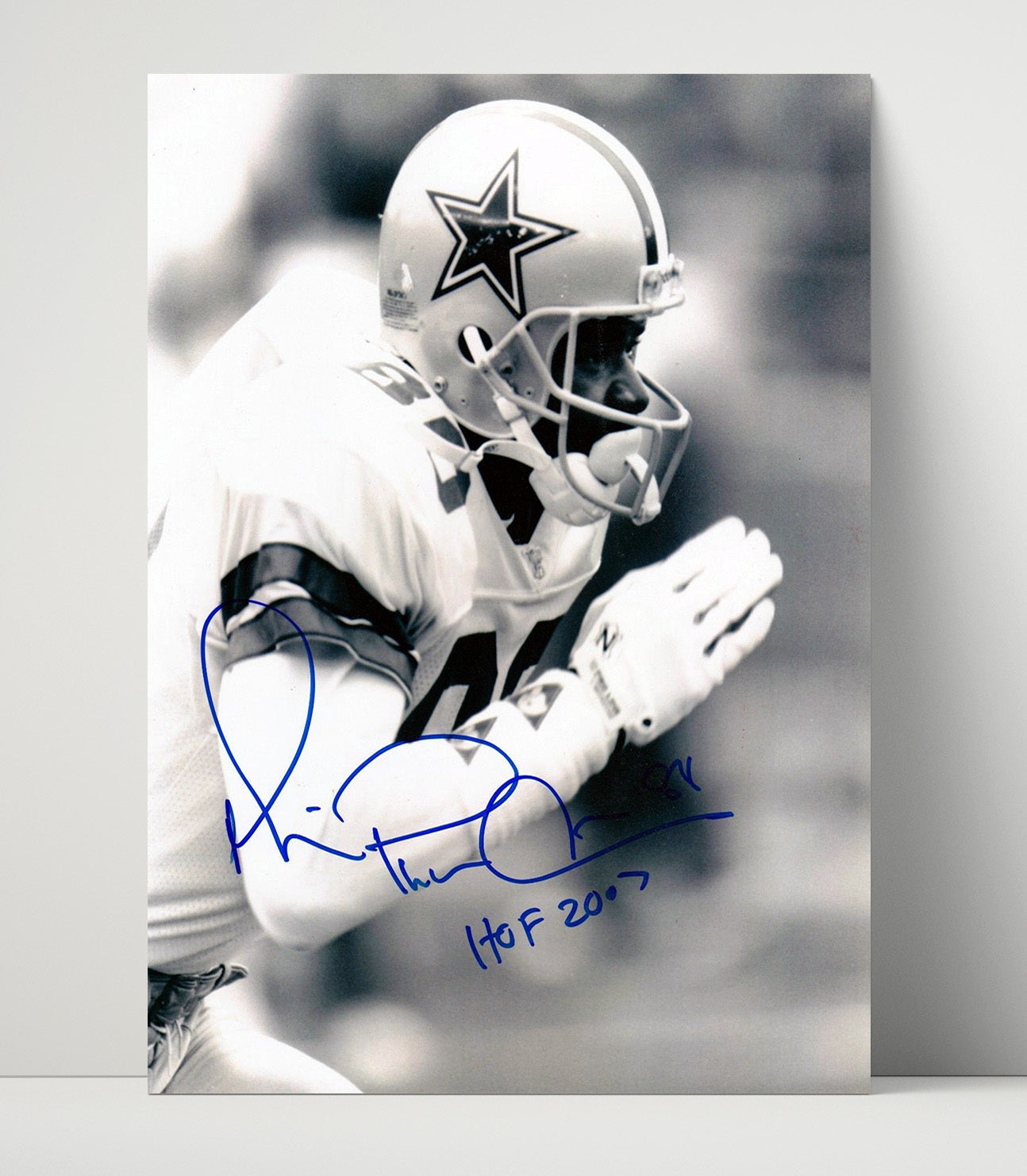 Michael Irvin - Dallas Football Receiver Prayer Hands Hof 2007 Football Wall Art - football wall art print