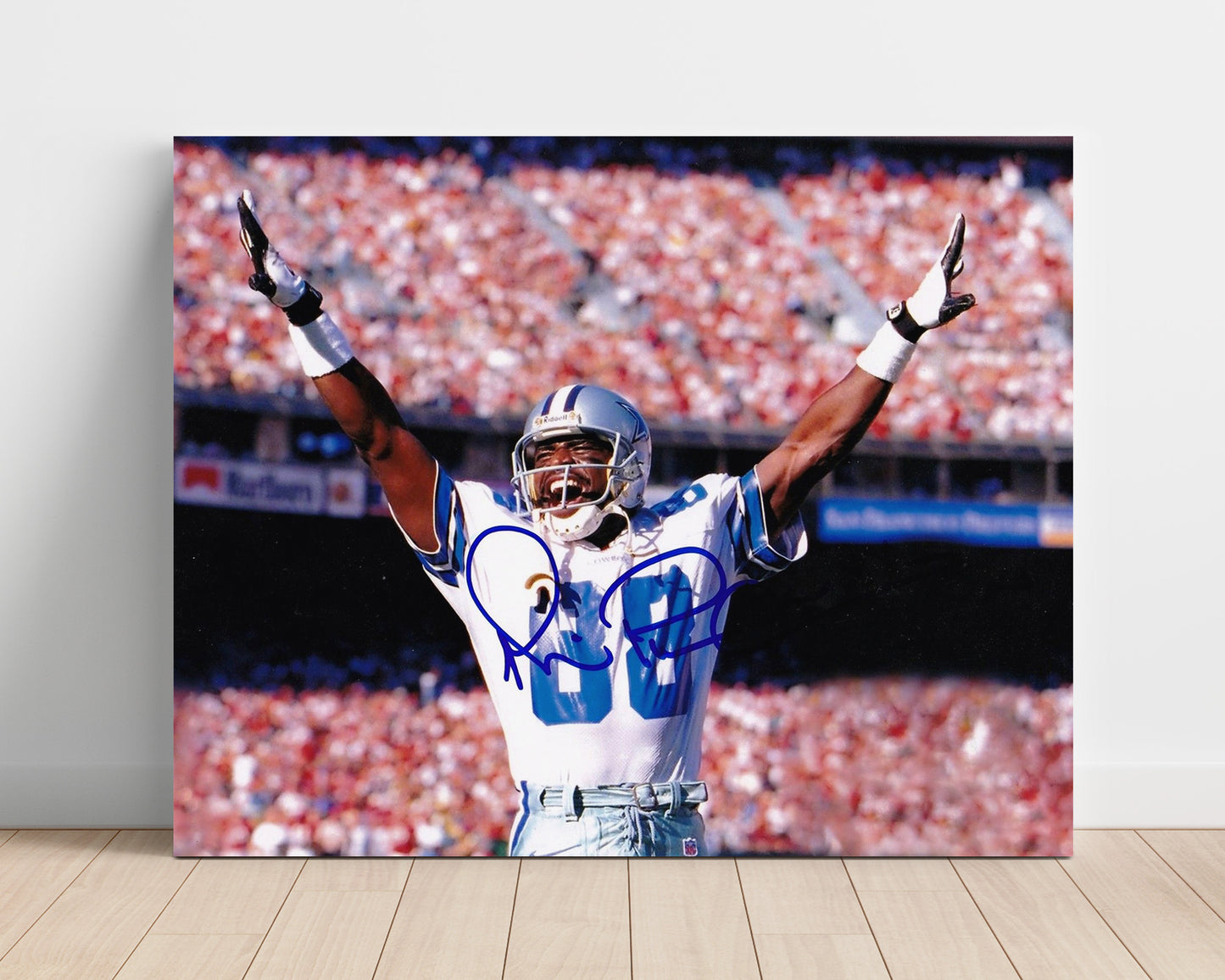 Michael Irvin - Playmaker TD Vintage Football Wall Art - 16x20 Unframed Print football decor