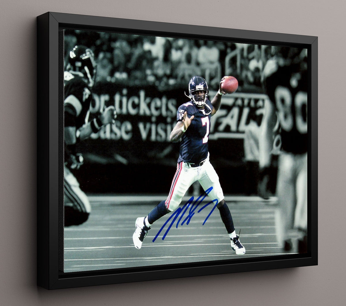 Michael Vick - Laser Arm 8x10 Framed Canvas vintage football wall art