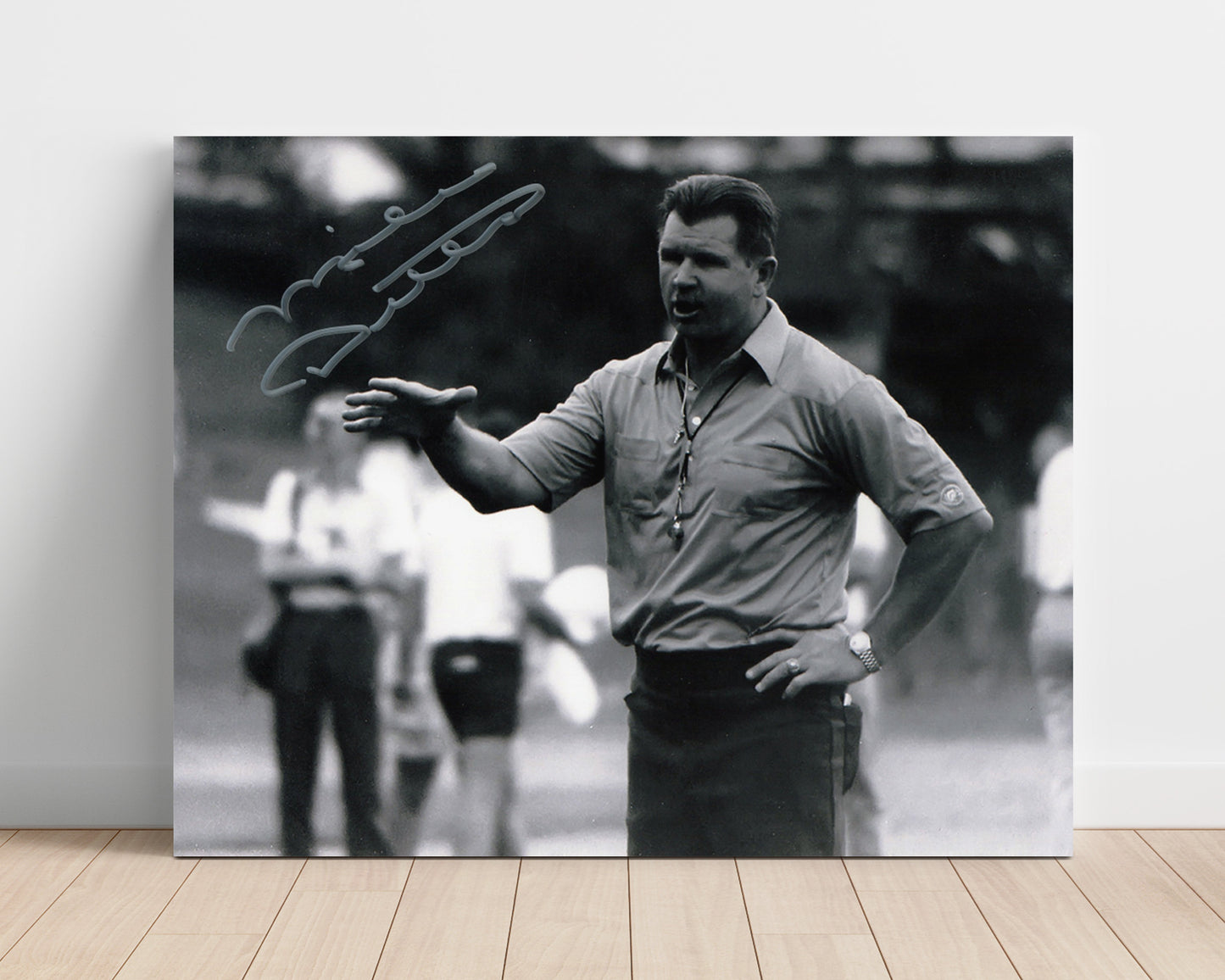 Mike Ditka - Iron Mike Command Vintage Football Wall Art - 16x20 Unframed Print football decor