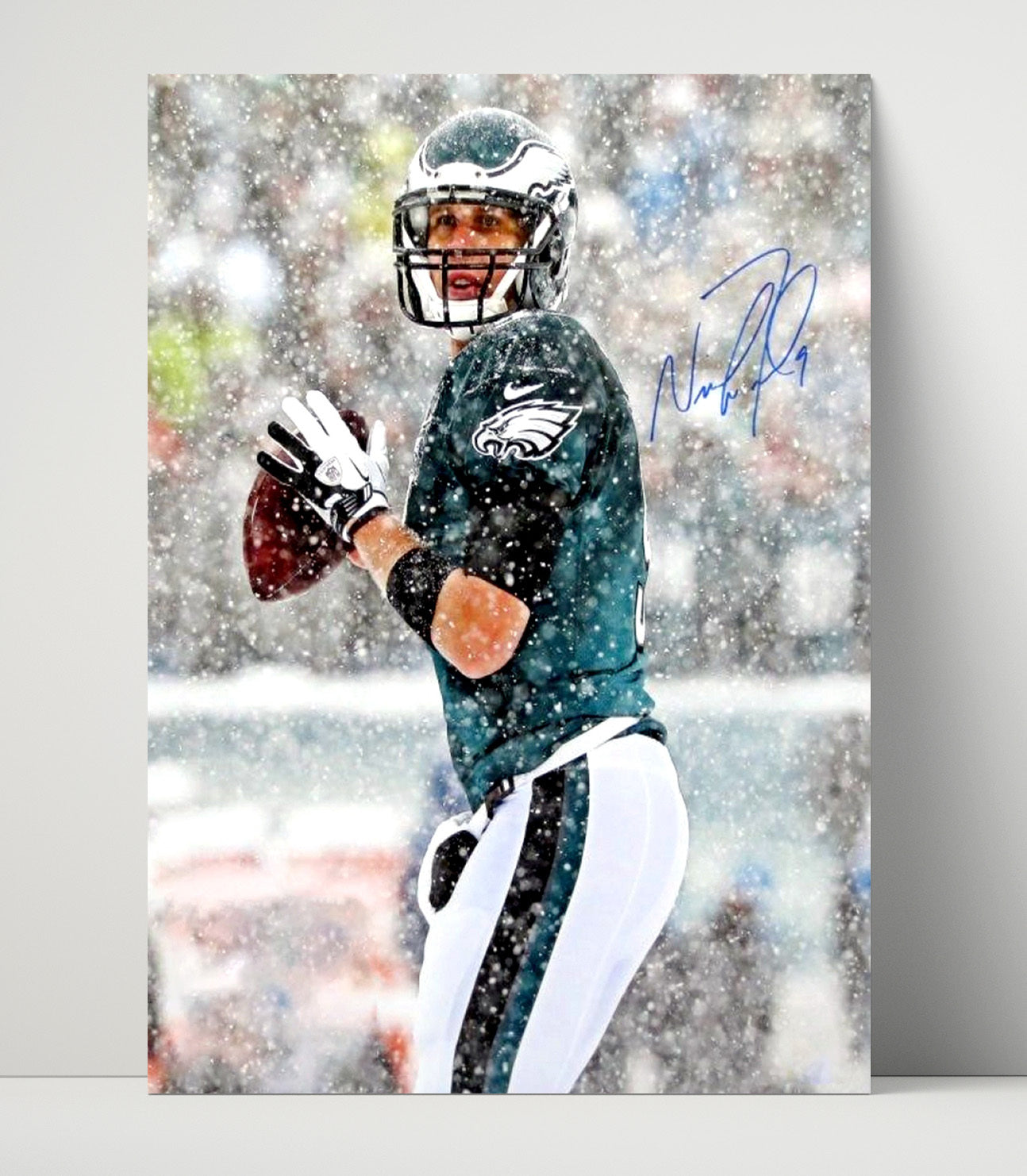 Nick Foles - Philly Snow Magic Football Wall Art - football wall art print