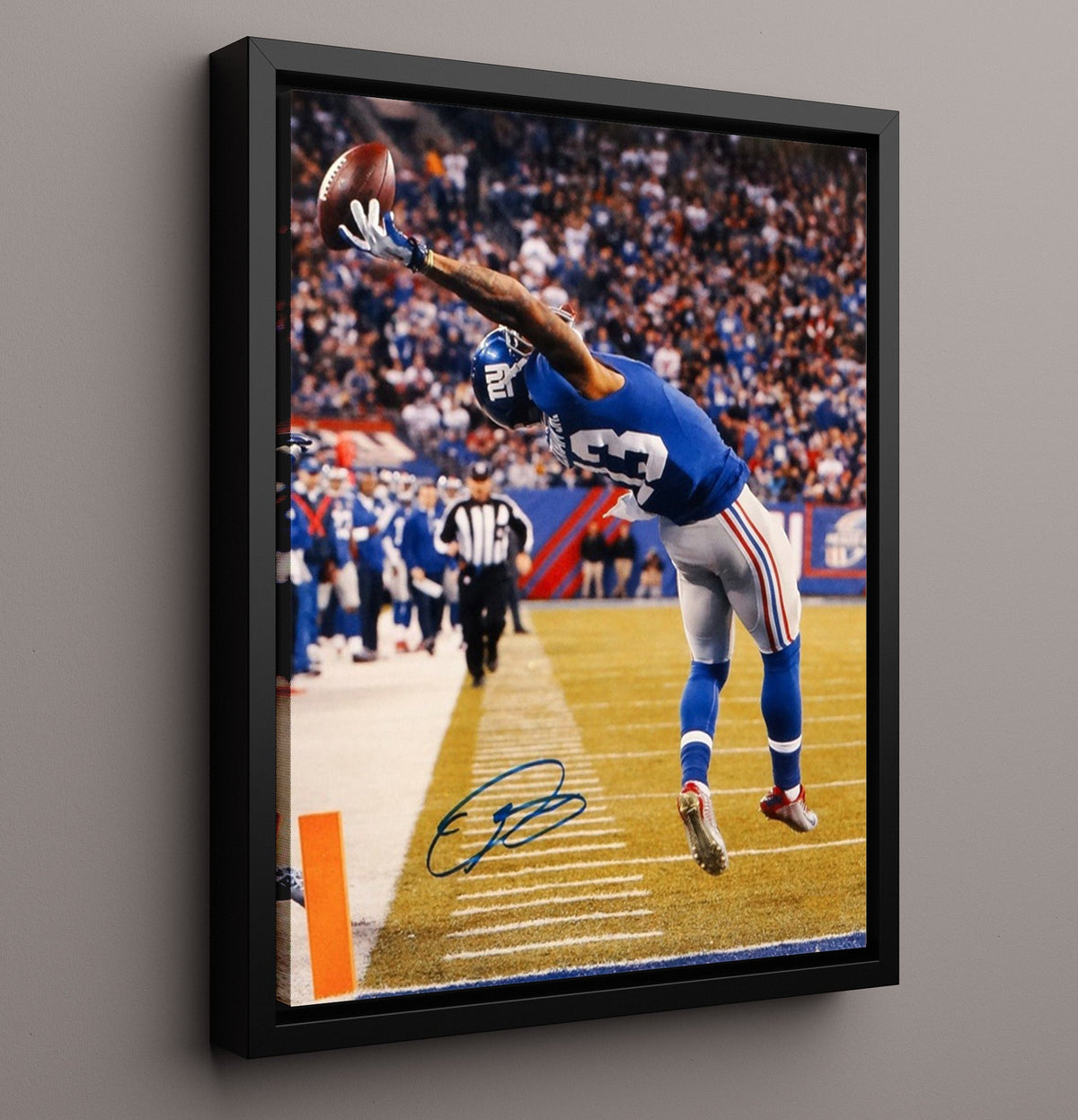 Odell Beckham Jr - the Catch 8x10 Framed Canvas vintage football wall art