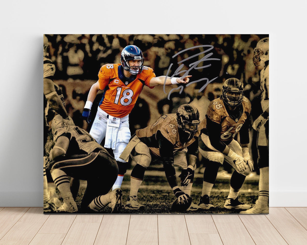 Peyton Manning Denver Football – Field Command unframed football poster print
