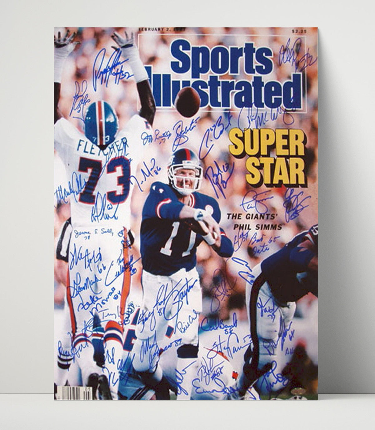 Phil Simms – New York Super Star QB Feature 1987 SI unframed football poster print