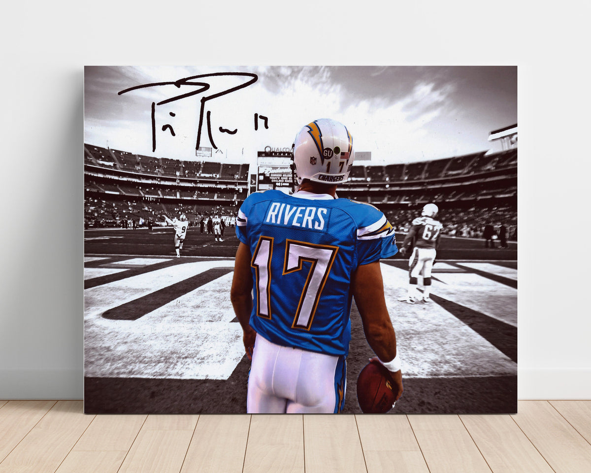 Philip Rivers Chargers - Endzone Focus football wall art 16x20 Unframed Print