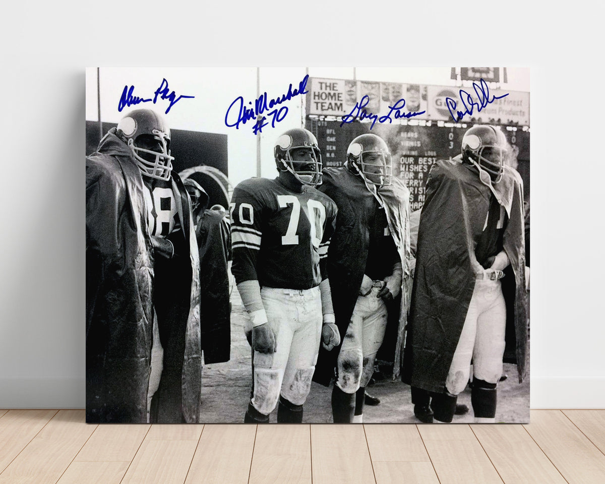 Purple People Eaters - Defensive Wall football wall art 16x20 Unframed Print