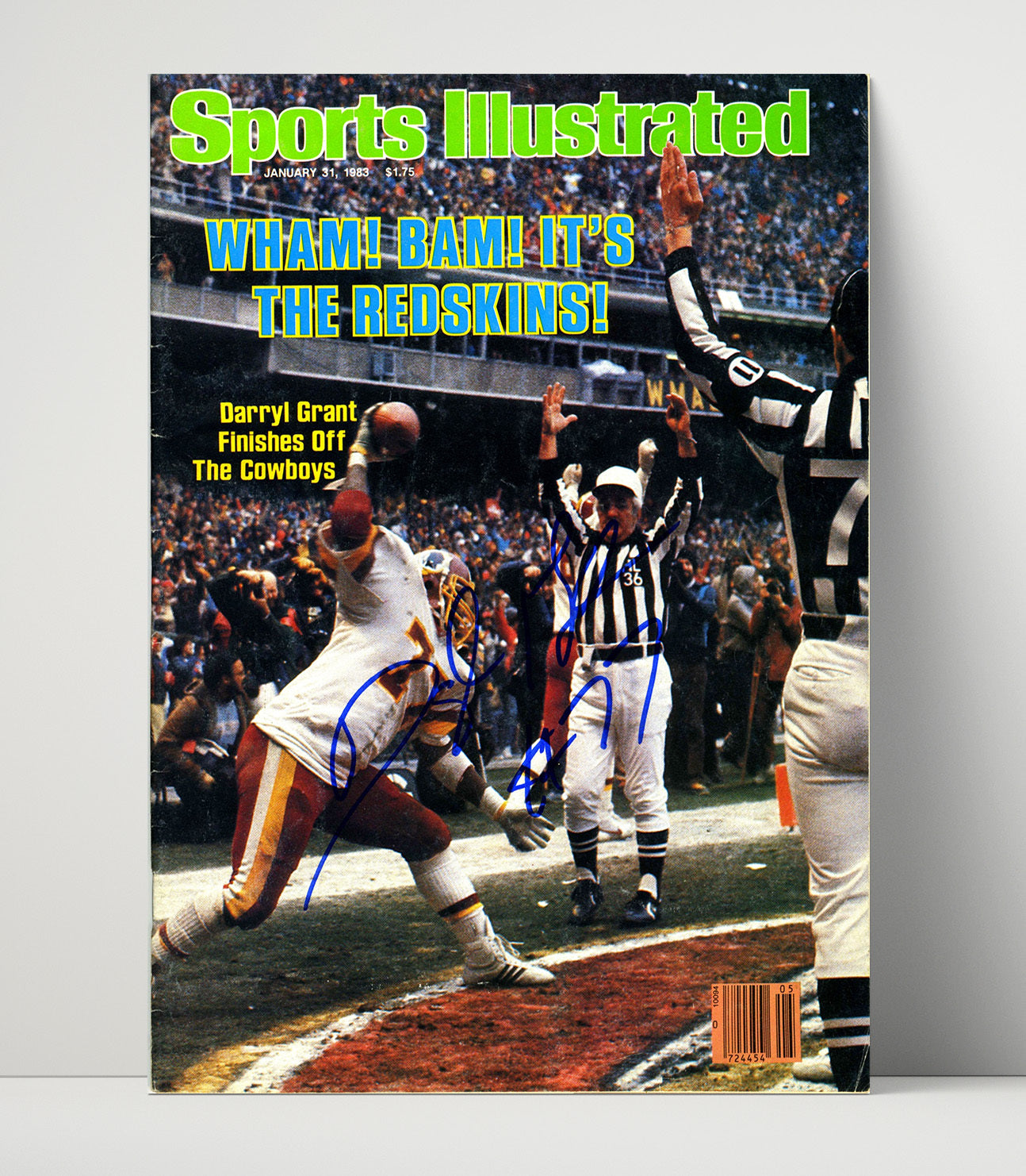 Redskins Wham Bam - Dallas Downfall Football Wall Art - football wall art print