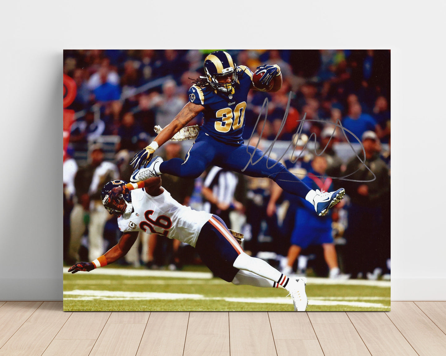 Todd Gurley - Air Gurley Leap football wall art 16x20 Unframed Print