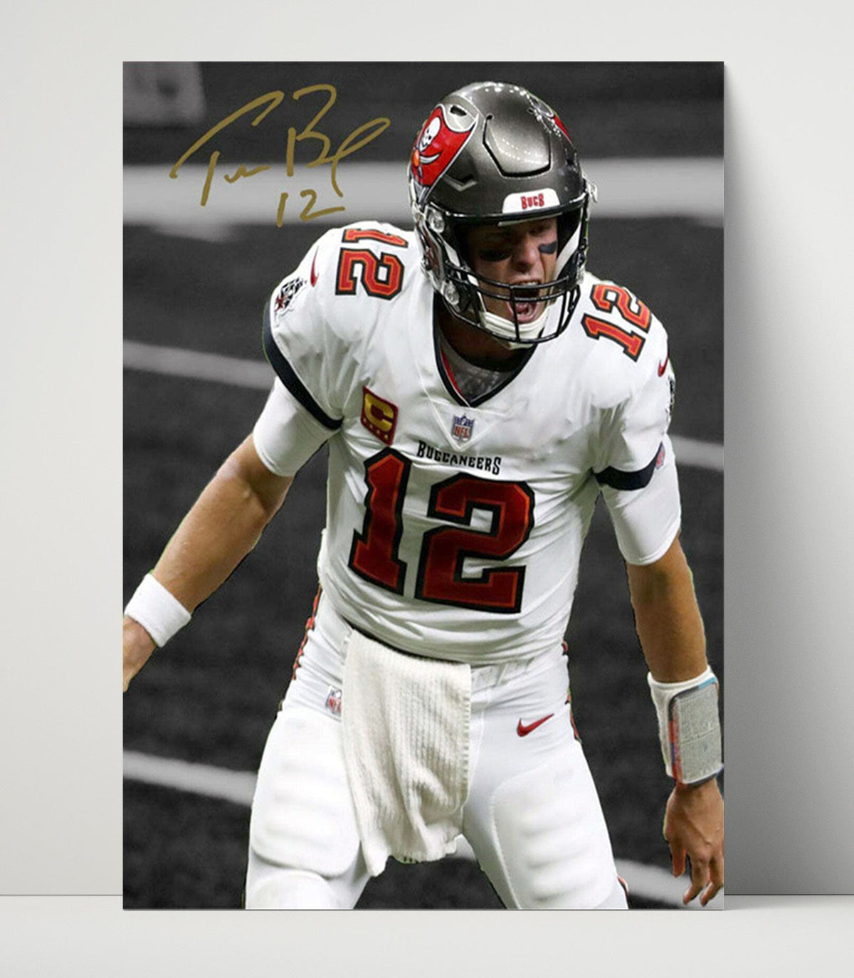 Tom Brady – Tampa QB GOAT Graphic unframed football poster print