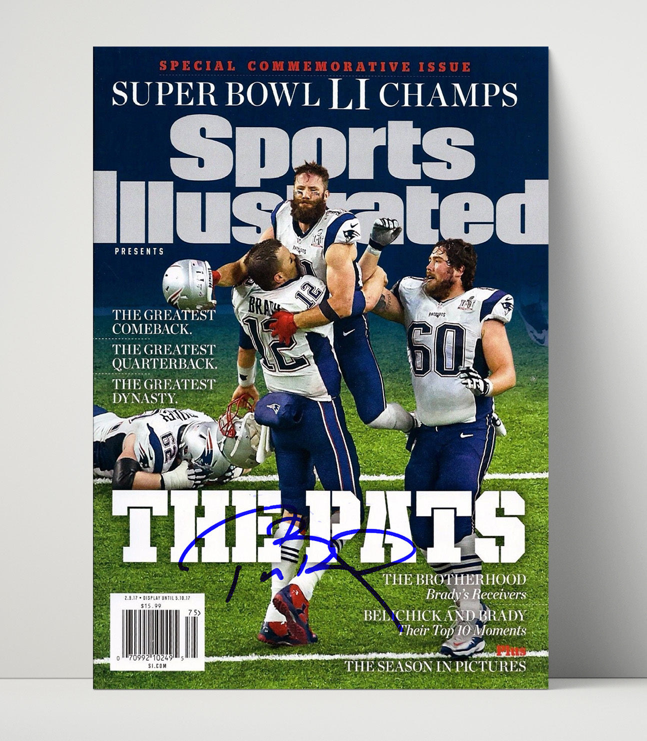 Tom Brady Super Bowl LI - The Pats Dynasty football wall art 16x20 Unframed Print