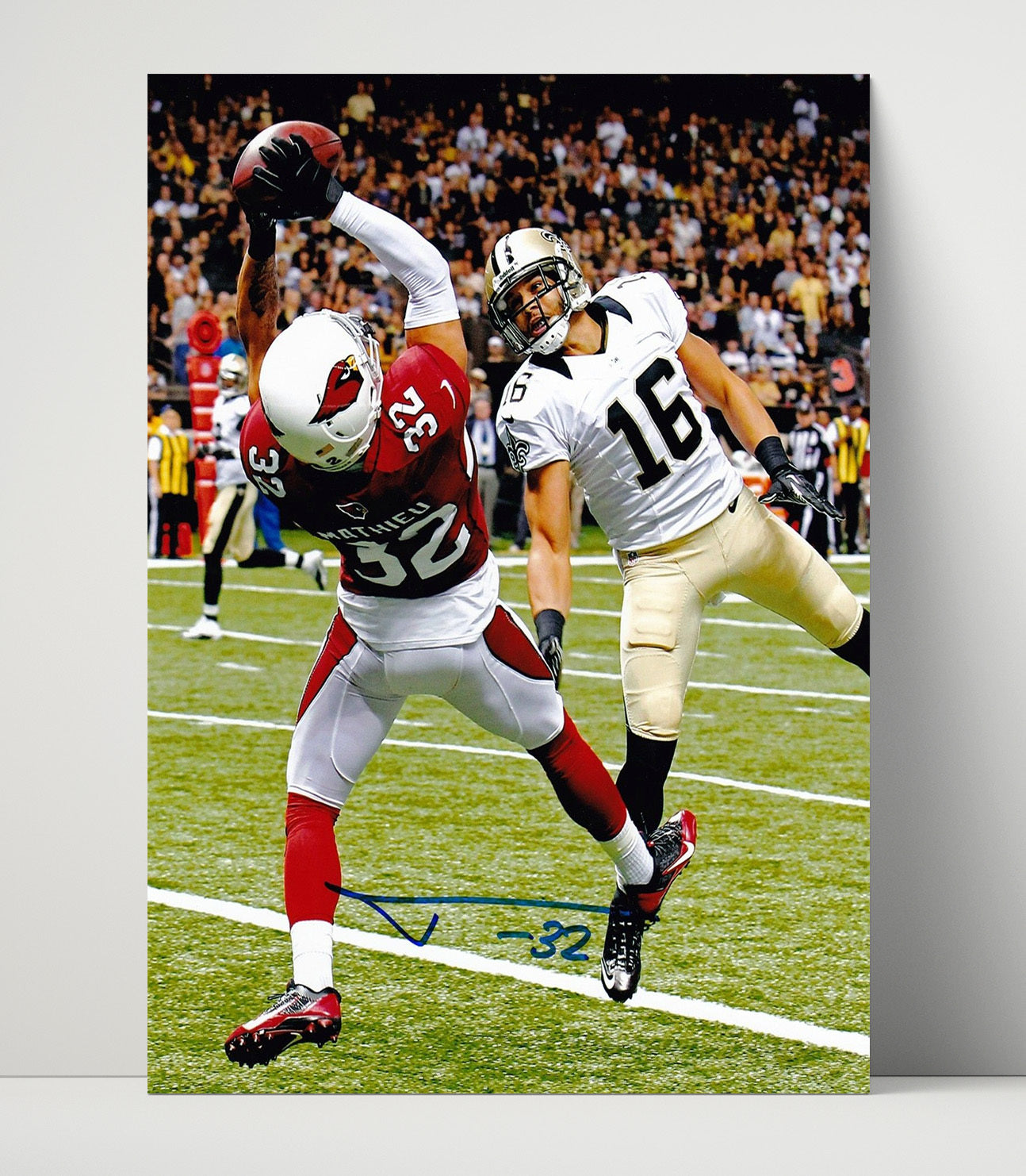 Tyrann Mathieu - Honey Badger Snag football wall art 16x20 Unframed Print