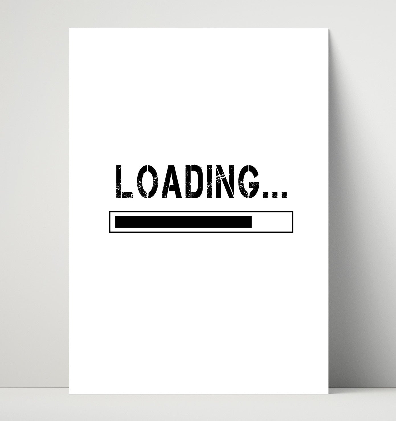 Modern Loading Screen Gamer Kids Room Wall Art 16x20 Unframed Print wall art print – Gaming Wall Art decor