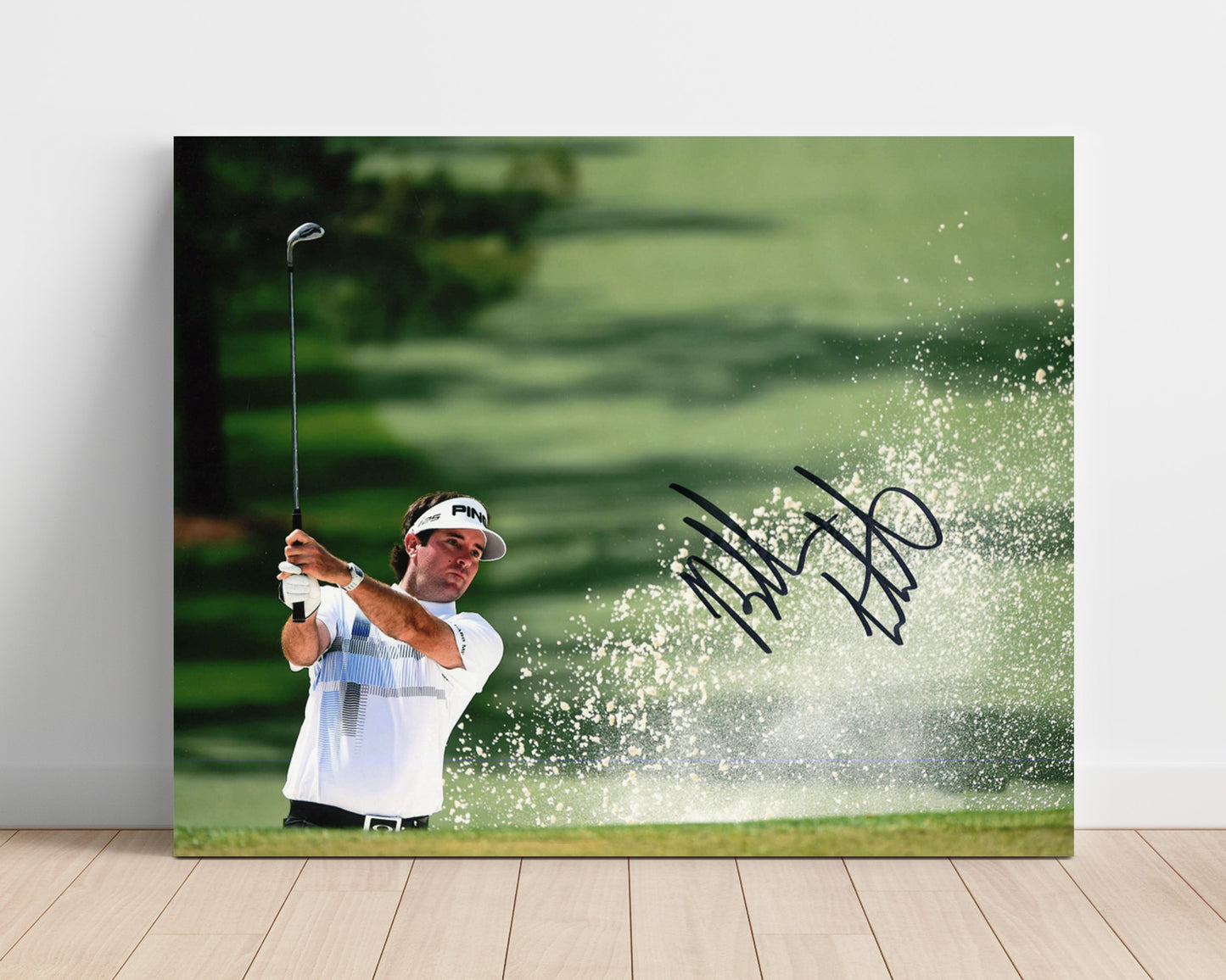 Bubba Watson - Bunker Explosion golf wall art 16x20 Unframed Print